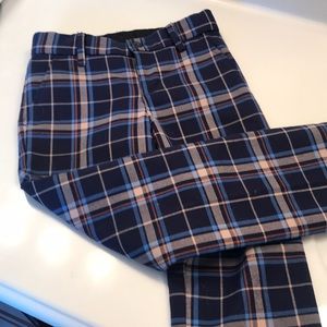 Boys Janie and Jack plaid wool pants